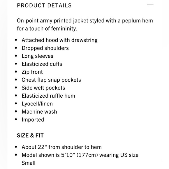 Splendid
Bodhi Camo Peplum Jacket - Picture 11 of 14